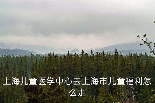 上海兒童醫學中心去上海市兒童福利怎么走