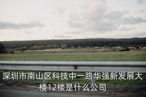 深圳市飛燕妮科技有限公司，深圳市南山區(qū)科技中一路華強(qiáng)新發(fā)展大樓12樓是什么公司
