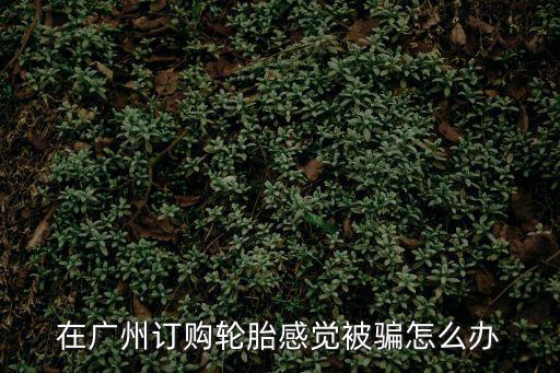 在廣州訂購輪胎感覺被騙怎么辦