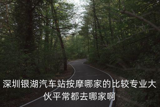 深圳銀湖汽車站按摩哪家的比較專業大伙平常都去哪家啊