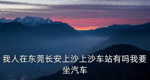 我人在東莞長安上沙上沙車站有嗎我要坐汽車