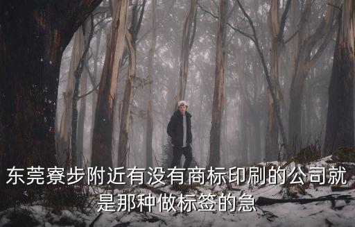 東莞寮步附近有沒有商標印刷的公司就是那種做標簽的急
