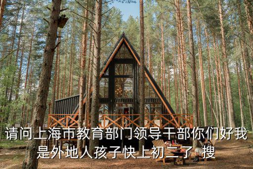 請問上海市教育部門領導干部你們好我是外地人孩子快上初二了  搜