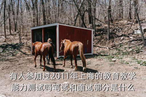 有人參加過2011年上海的教育教學(xué)能力測試嗎筆試和面試部分是什么