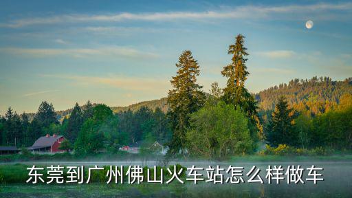 東莞到廣州佛山火車站怎么樣做車