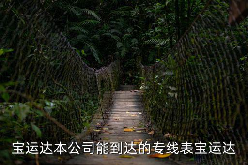 濟南到深圳拖車，寶運達本公司能到達的專線表寶運達