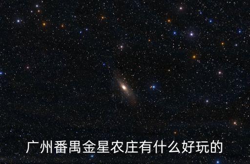 廣州番禺金星農(nóng)莊有什么好玩的