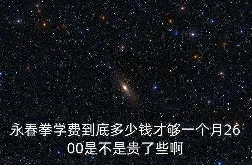 廣州岑能詠春拳收費貴嗎，廣州岑能詠春拳如何收費