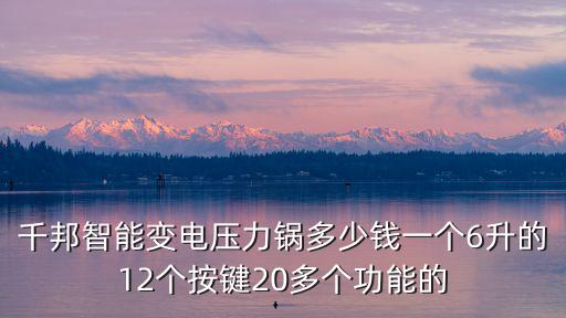 千邦智能變電壓力鍋多少錢一個(gè)6升的12個(gè)按鍵20多個(gè)功能的