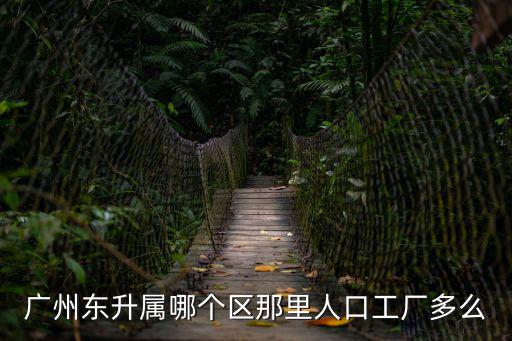 廣州東升屬哪個區(qū)那里人口工廠多么
