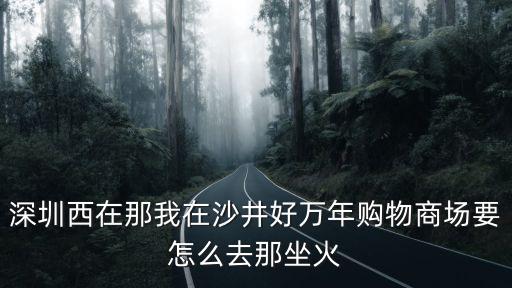 深圳西在那我在沙井好萬年購物商場要怎么去那坐火