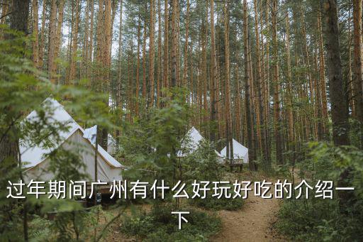 過年期間廣州有什么好玩好吃的介紹一下