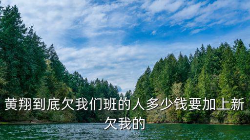 黃翔到底欠我們班的人多少錢要加上新欠我的