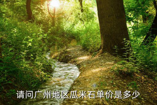請問廣州地區(qū)瓜米石單價是多少