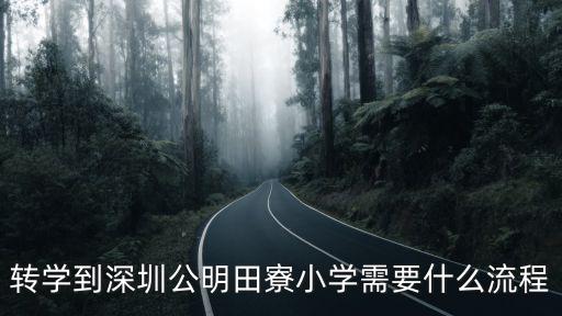 轉(zhuǎn)學(xué)到深圳公明田寮小學(xué)需要什么流程
