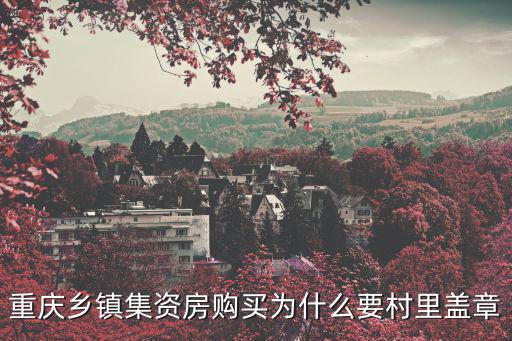 重慶鄉鎮集資房購買為什么要村里蓋章