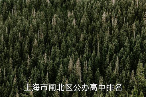 上海市閘北區公辦高中排名
