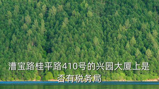 漕寶路桂平路410號的興園大廈上是否有稅務局