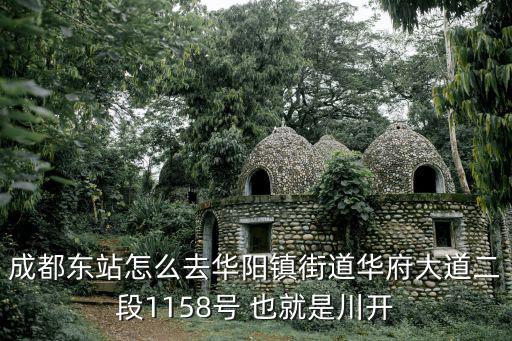 成都東站怎么去華陽鎮街道華府大道二段1158號 也就是川開