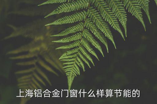 上海鋁合金門窗什么樣算節(jié)能的