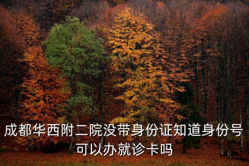 成都市就診卡，成都中醫大學附屬醫院好久能辦就診卡