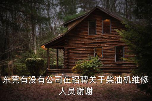 東莞有沒有公司在招聘關(guān)于柴油機(jī)維修人員謝謝