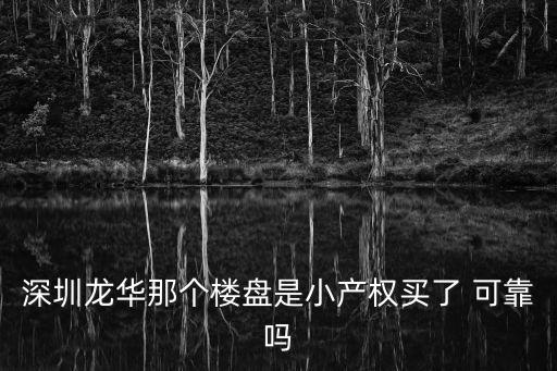 深圳龍華那個樓盤是小產權買了 可靠嗎