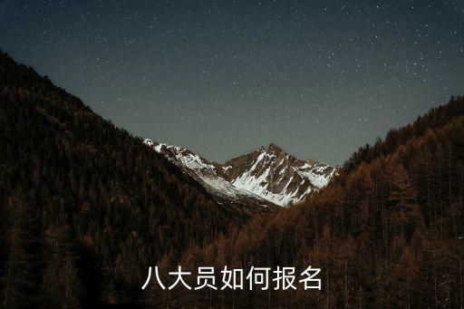 八大員如何報名