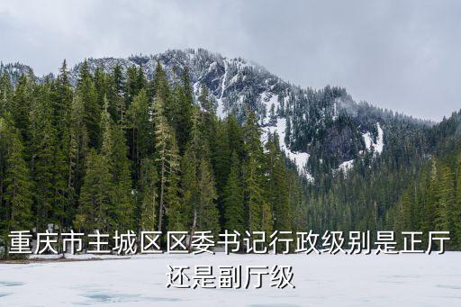 重慶市主城區(qū)區(qū)委書(shū)記行政級(jí)別是正廳還是副廳級(jí)