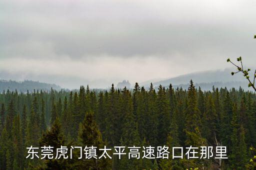 東莞虎門鎮太平高速路口在那里