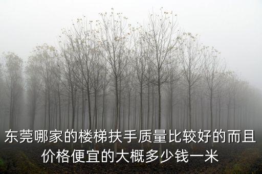 東莞哪家的樓梯扶手質量比較好的而且價格便宜的大概多少錢一米