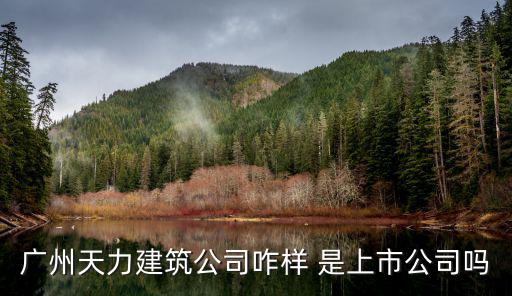 廣州天力建筑公司咋樣 是上市公司嗎