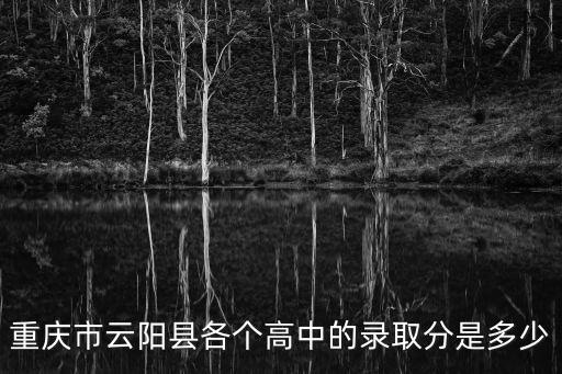 重慶市云陽縣各個高中的錄取分是多少