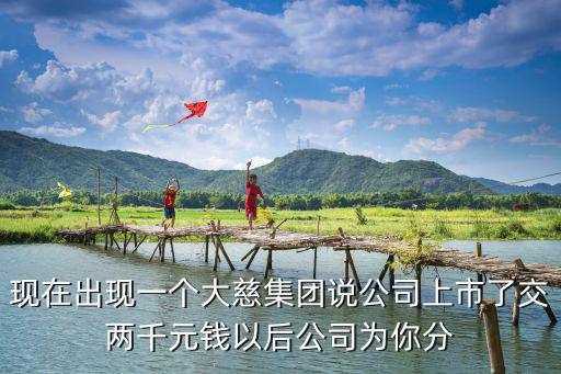 現在出現一個大慈集團說公司上市了交兩千元錢以后公司為你分