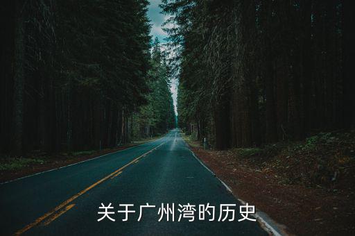 關(guān)于廣州灣旳歷史