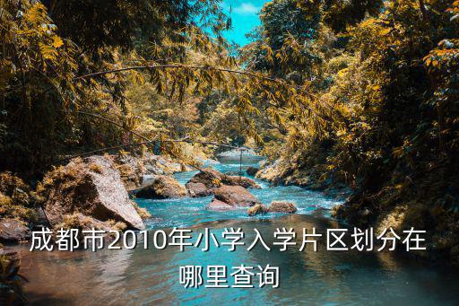 成都市2010年小學(xué)入學(xué)片區(qū)劃分在哪里查詢