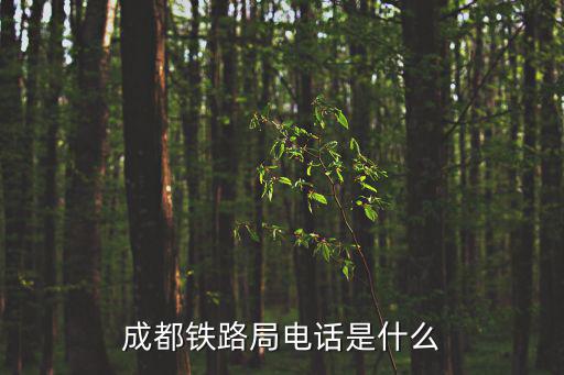 成都鐵路局電話是什么