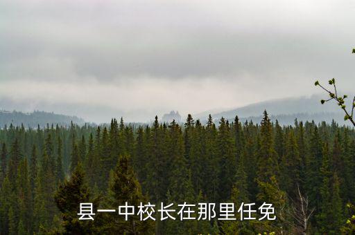 縣一中校長在那里任免
