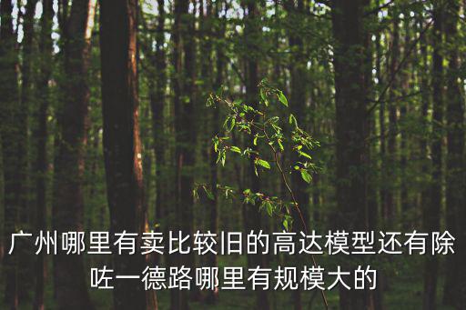 廣州哪里有賣比較舊的高達模型還有除咗一德路哪里有規模大的
