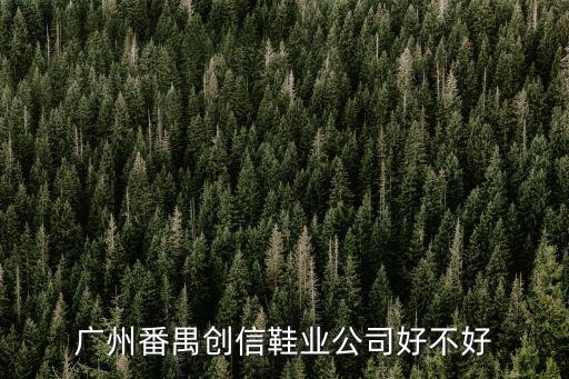廣州番禺創(chuàng)信鞋業(yè)公司好不好