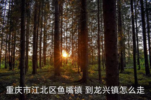 重慶市江北區魚嘴地震效應評價，重慶市江北區魚嘴鎮 到龍興鎮怎么走