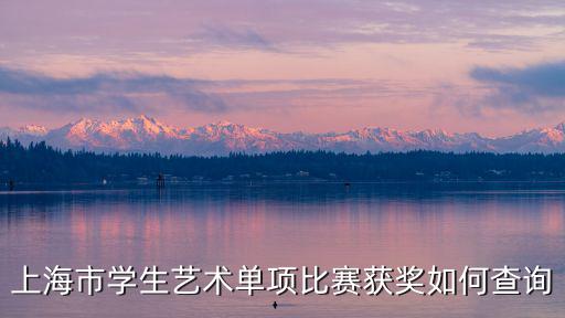 上海市學(xué)生藝術(shù)單項(xiàng)比賽獲獎(jiǎng)如何查詢