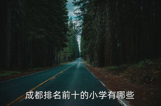 成都排名前十的小學有哪些