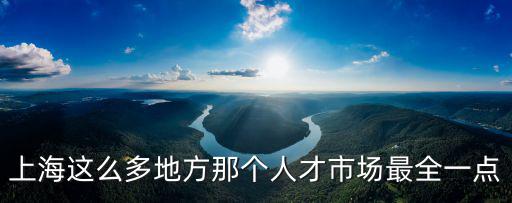 上海這么多地方那個人才市場最全一點