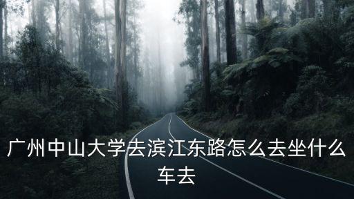 廣州中山大學(xué)去濱江東路怎么去坐什么車去