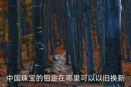 中國珠寶的鉑金在哪里可以以舊換新