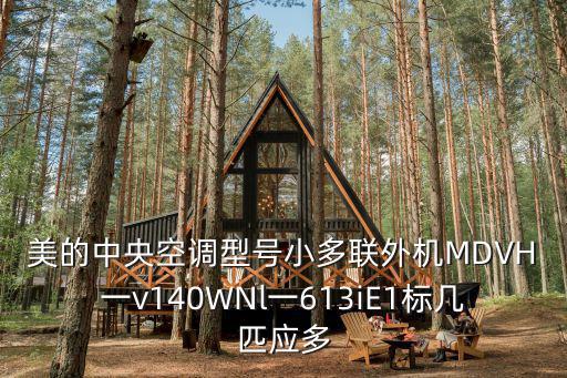美的中央空調(diào)型號小多聯(lián)外機MDVH一v140WNl一613iE1標(biāo)幾匹應(yīng)多