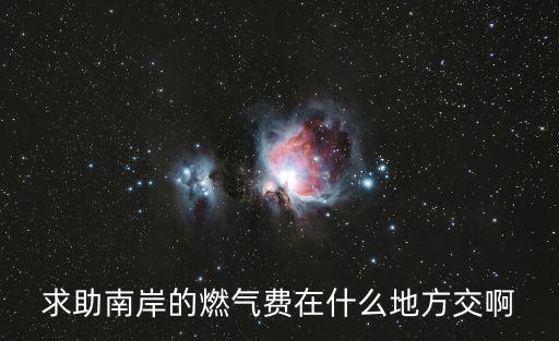 求助南岸的燃氣費在什么地方交啊
