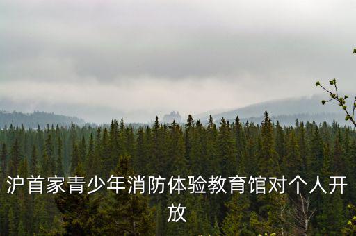 上海市消防體驗館，滬首家青少年消防體驗教育館對個人開放