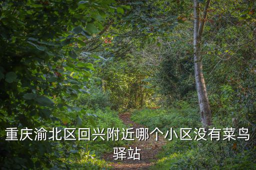 重慶渝北區回興附近哪個小區沒有菜鳥驛站